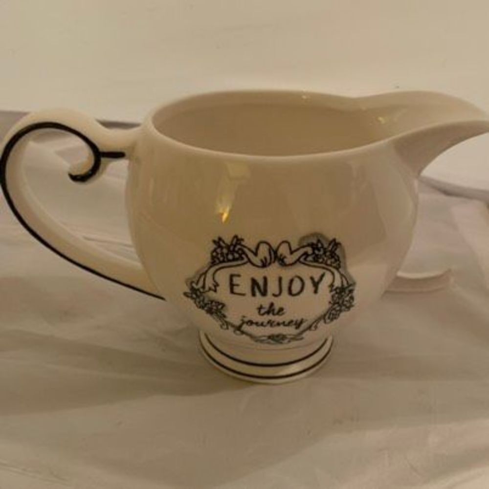 Katie & Mandy EnjoyโThe Journey Creamer CreamโPitcher